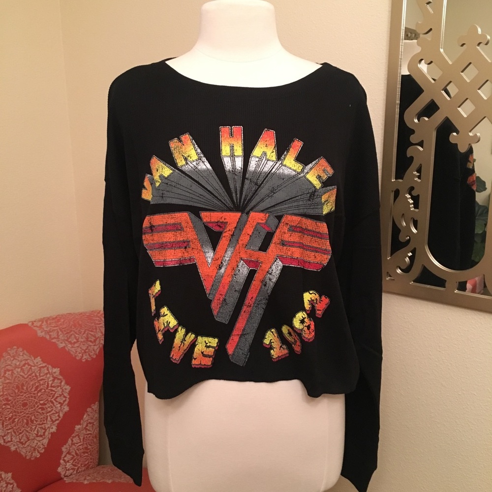 Van Halen thermal crop top